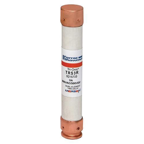 Product image for Mersen TRS3-R Class RK5 / Time-Delay TRI-ONIC TRS-R Current-Limiting Fuse - 3amp. Rated 600 volts AC / DC