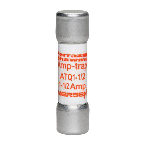 Product image for Mersen ATQ1-1/2 Time-Delay Amp-Trap ATQ Midget Fuse - 1-1/2amp. Rated 500 volts AC