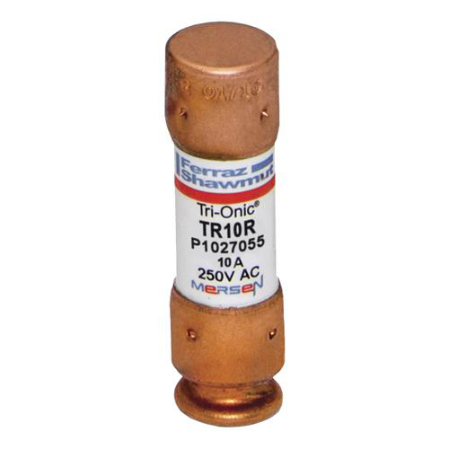 Product image for Mersen TR10-R Class RK5 / Time-Delay TRI-ONIC TR-R Current-Limiting Fuse - 10amp. Rated 250 volts AC / 160 volts DC