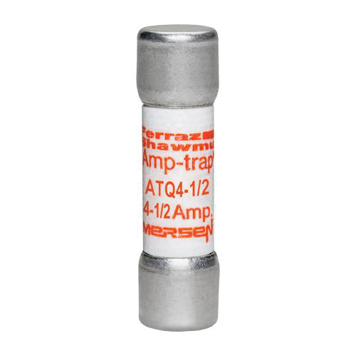 Product image for Mersen ATQ4-1/2 4-1/2 Amp 500 Volt Glass Melamine Laminated Time Delay Midget Fuse