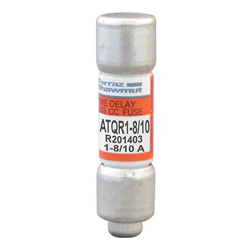 Product image for Mersen ATQR1-8/10 1-8/10 Amp 600 Volt Glass Melamine Laminated Class CC Rejection Time Delay Fuse
