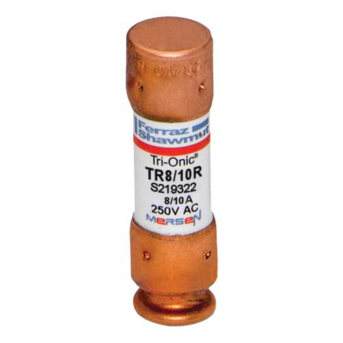 Product image for Mersen TR8/10R 9/10 x 2 Inch 8/10 Amp 250 Volt Class RK5 Time Delay Fuse