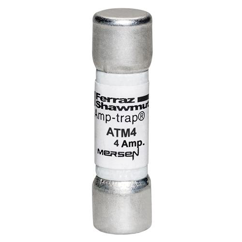 Product image for Mersen ATM4 4 Amp 600 Volt Fast Acting Midget Fuse