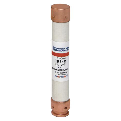 Product image for Mersen TRS4-R Class RK5 / Time-Delay TRI-ONIC TRS-R Current-Limiting Fuse - 4amp. Rated 600 volts AC / DC