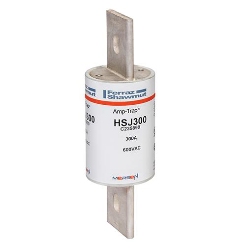 Product image for Mersen HSJ300 300 Amp 600 VAC 500 VDC Class J High Speed Fuse