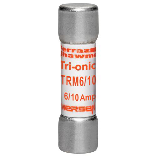 Product image for Mersen TRM6/10 Time-Delay TRI-ONIC TRM Midget Fuse -6/10amp. Rated 250 volts AC