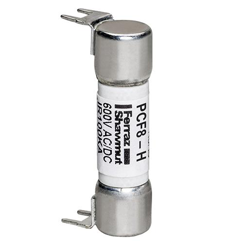 PC Mount Fuse 600V 8A Fast-Acting Double Hole Mount PCF - Midget Series