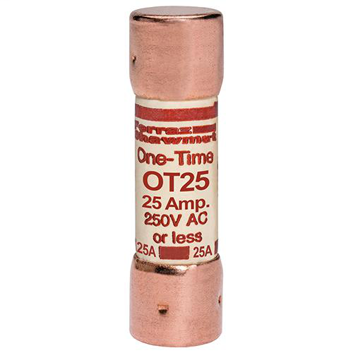 Product image for Mersen OT25 25 Amp 250 Volt Class K5 General Purpose Fuse