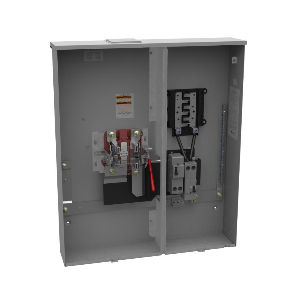 Ringless Meter Socket - 6L x 29.5W x35H - 320A - 4 Terminal - Large Closing Plate
