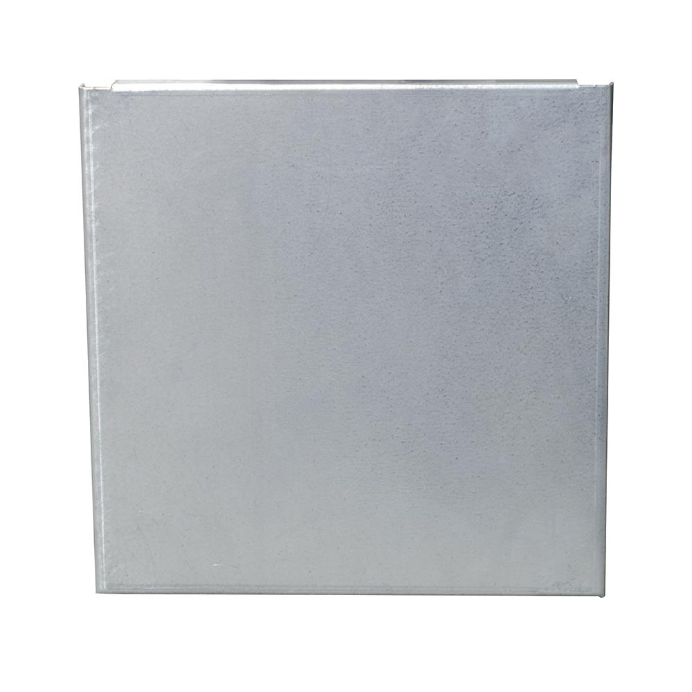 Wireway Universal End - 0.563 IN - G90 Galvanized Steel - Unpainted