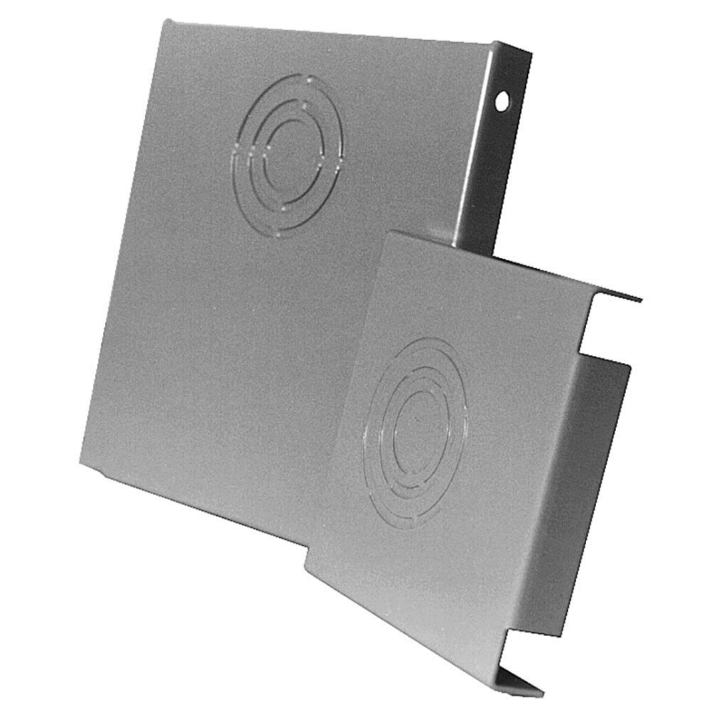 Wireway End - 0.563 IN - Steel - ANSI 61 Gray Powder Coat Finish
