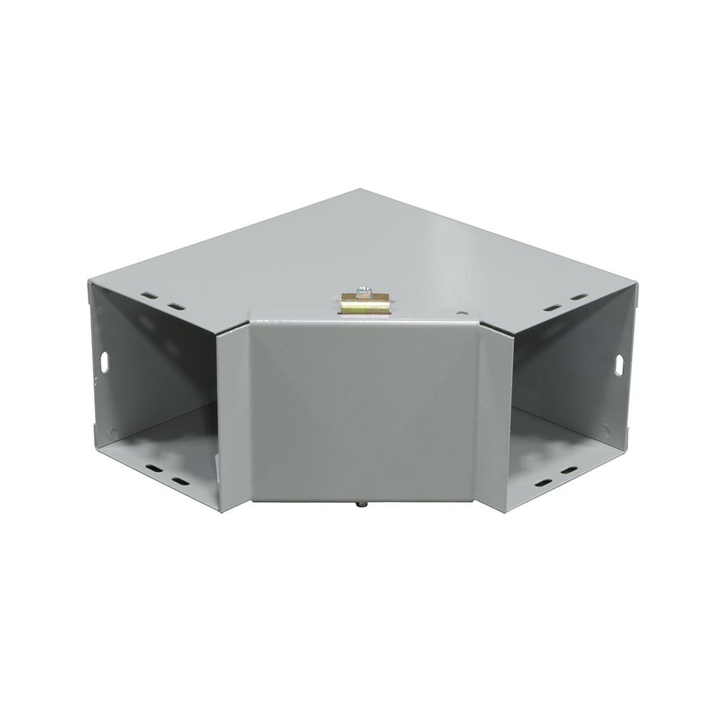 Wireway 90 Degree Inside Opening Elbow - 10 IN - Steel - ANSI 61 Gray Powder Coat Finish