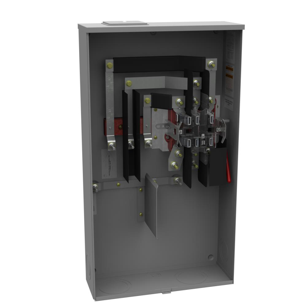 Ringless Meter Socket - 6.5L x 19W x34.125H - 320A - 7 Terminal - Large Closing Plate