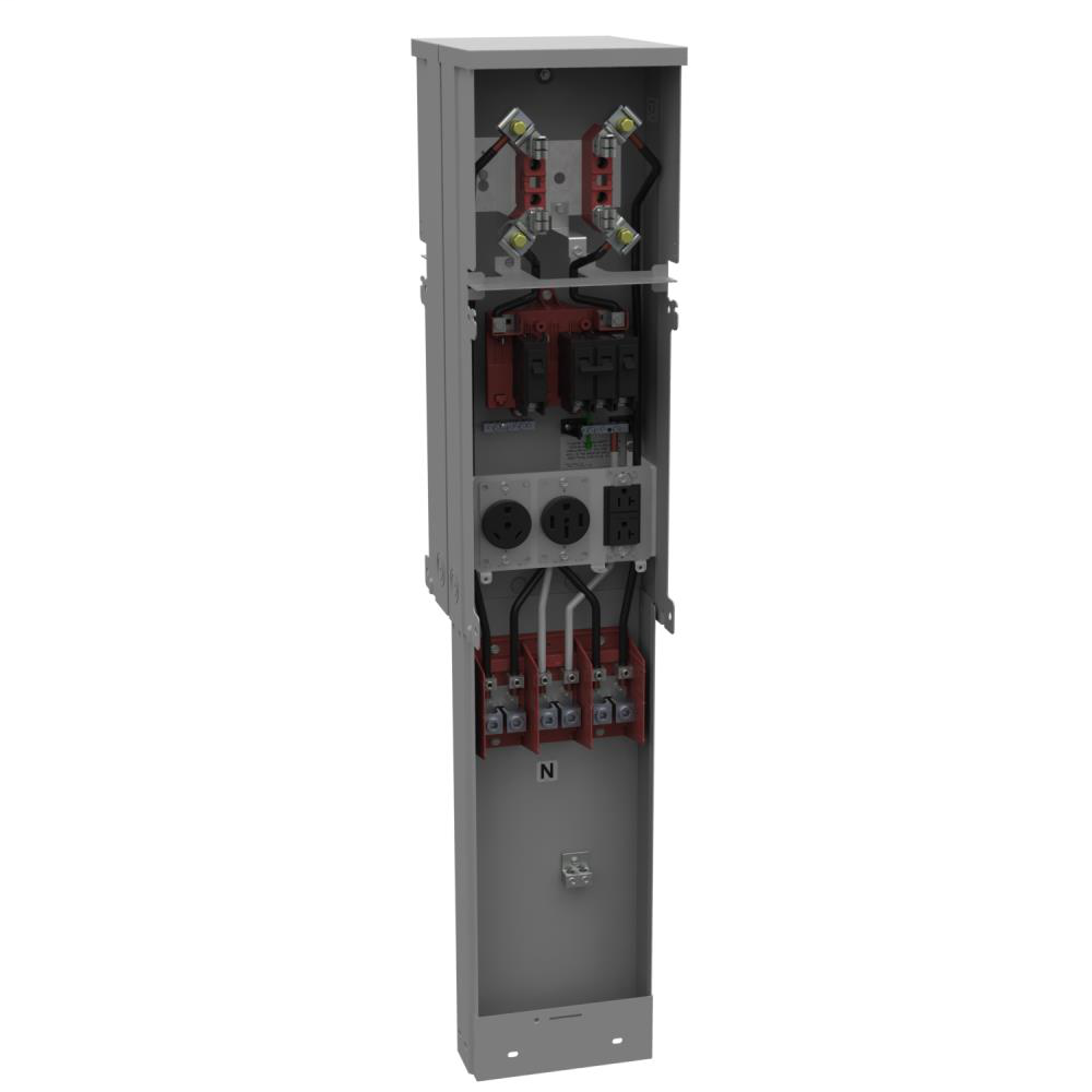 Ring Type Meter Socket - 11.313L x 8.656W x46.25H - 125A - 60 Hertz