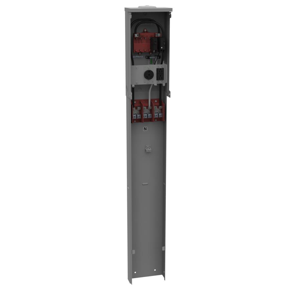 Unmetered Power Supply - 5.188L x 8.688W x64.5H - 125A - 60 Hertz