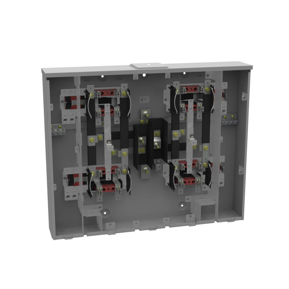 Ringless Meter Socket - 4.844L x 31W x25H - 125A - 4 Terminal - Large Closing Plate