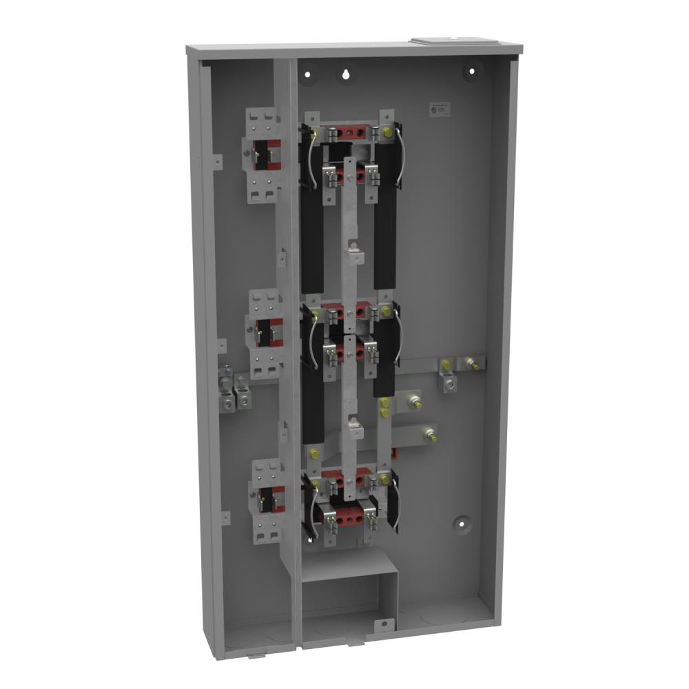 Ringless Meter Socket - 4.844L x 21W x41H - 200A - 4 Terminal - Large Closing Plate