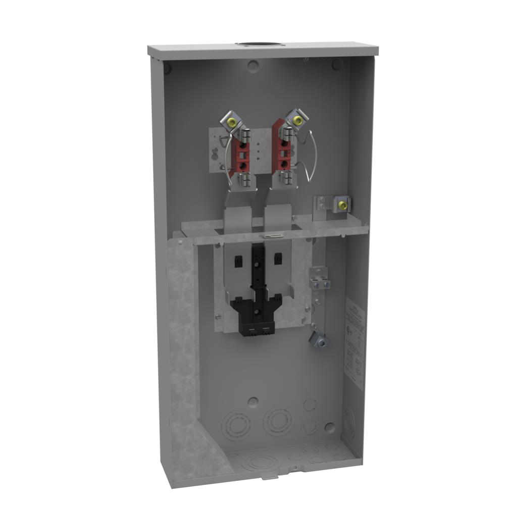 Ringless Meter Socket - 4.5L x 14.01W x30H - 200A - 4 Terminal - Small Hub Opening