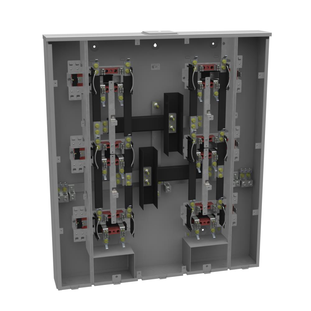 Ringless Meter Socket - 4.844L x 36W x41H - 200A - 4 Terminal - Large Closing Plate