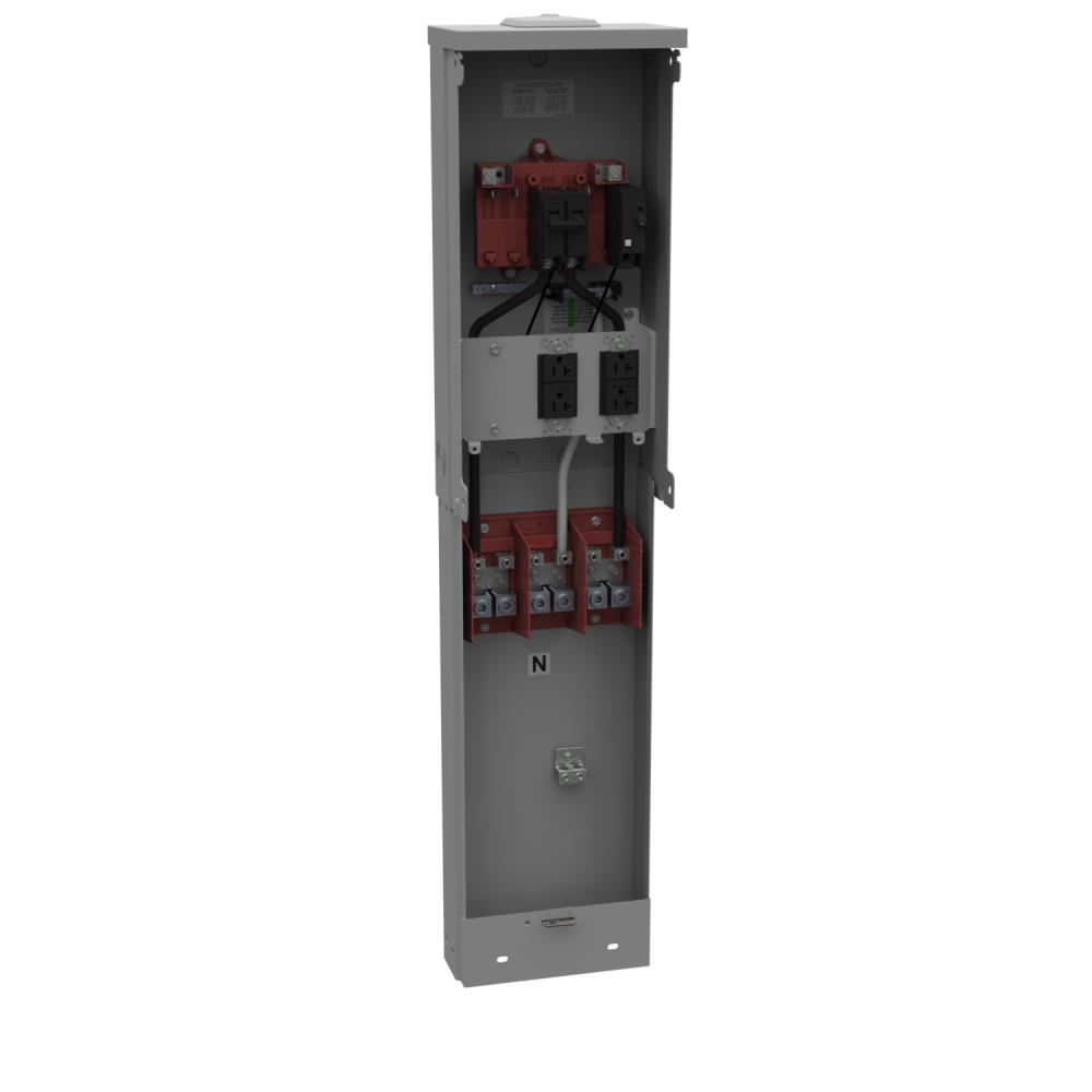 Unmetered Power Supply - 5.188L x 8.656W x40.5H - 125A - 60 Hertz