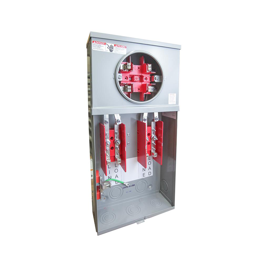 Ring Type Meter Socket - 4.563L x 12.125W x24.75H - 100A - 60 Hertz