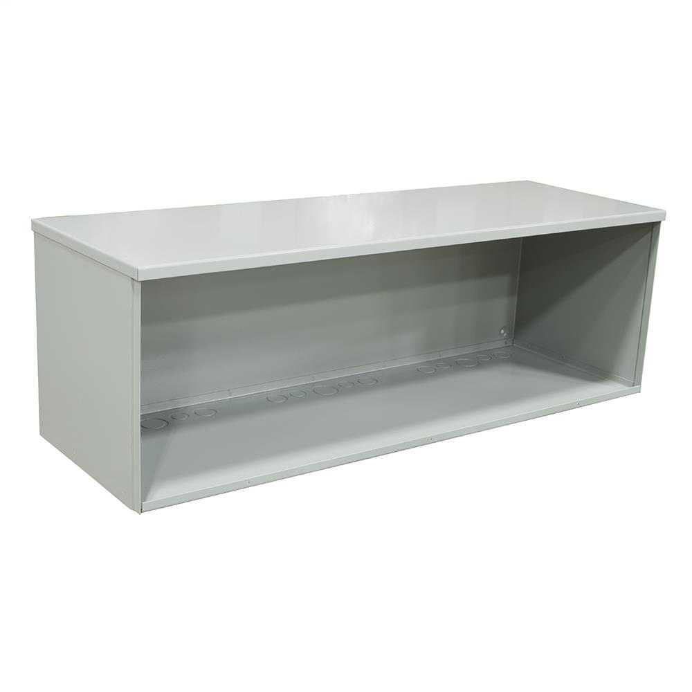 Wiring Trough - 120 IN - G90 Galvanized Steel - ANSI 61 Gray Powder Coat Finish