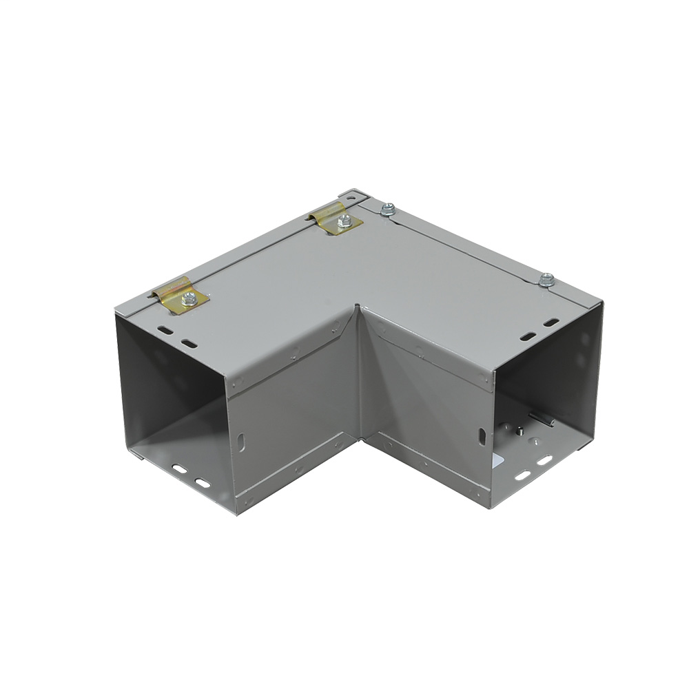Wireway 90 Degree Outside Opening Elbow - 10.16 IN - Steel - ANSI 61 Gray Powder Coat Finish