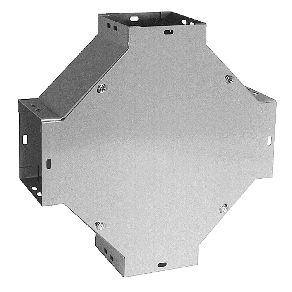 Wireway Cross - 11.875 IN - Steel - ANSI 61 Gray Powder Coat Finish