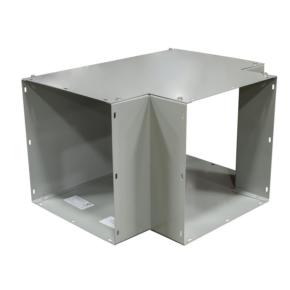 Wireway Tee - 2.5 IN - Steel - ANSI 61 Gray Powder Coat Finish