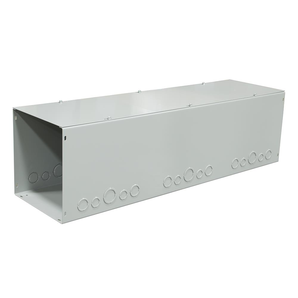 Lay In Wireway - 72 IN - Steel - ANSI 61 Gray Powder Coat Finish