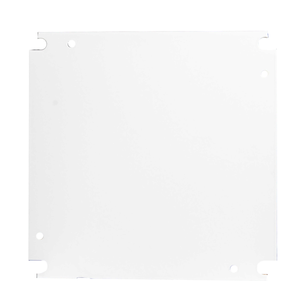 Panel for Mounting Electronic Controls  -  0.104 In x 18.282 In x 16.282 In  -  Steel  -  Powder Coat Finish