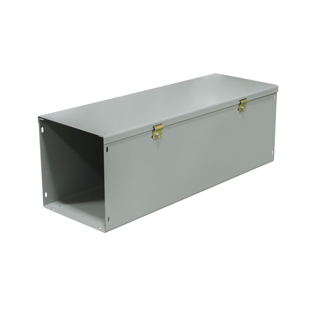 Lay In Wireway - 48 IN - Steel - ANSI 61 Gray Powder Coat Finish