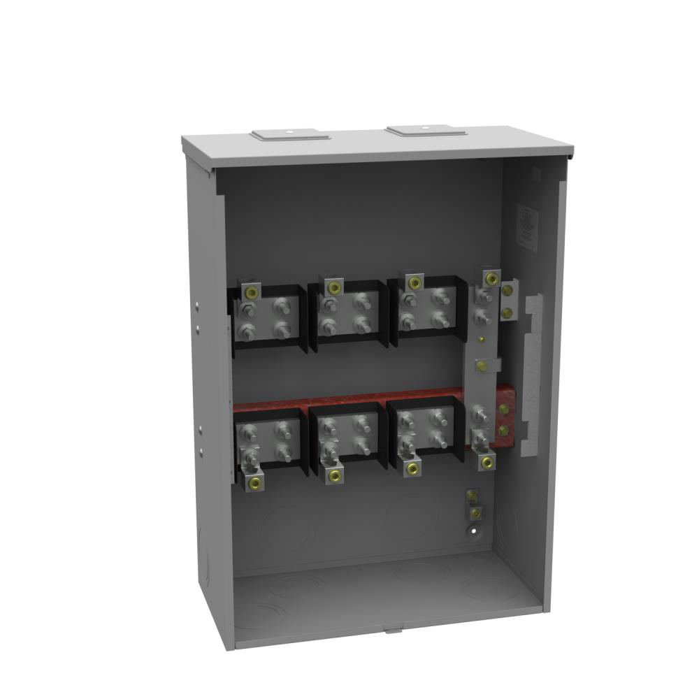 Ringless Meter Socket - 12L x 24W x34H - 400A - 13 Terminal - Twin Large Closing Plates