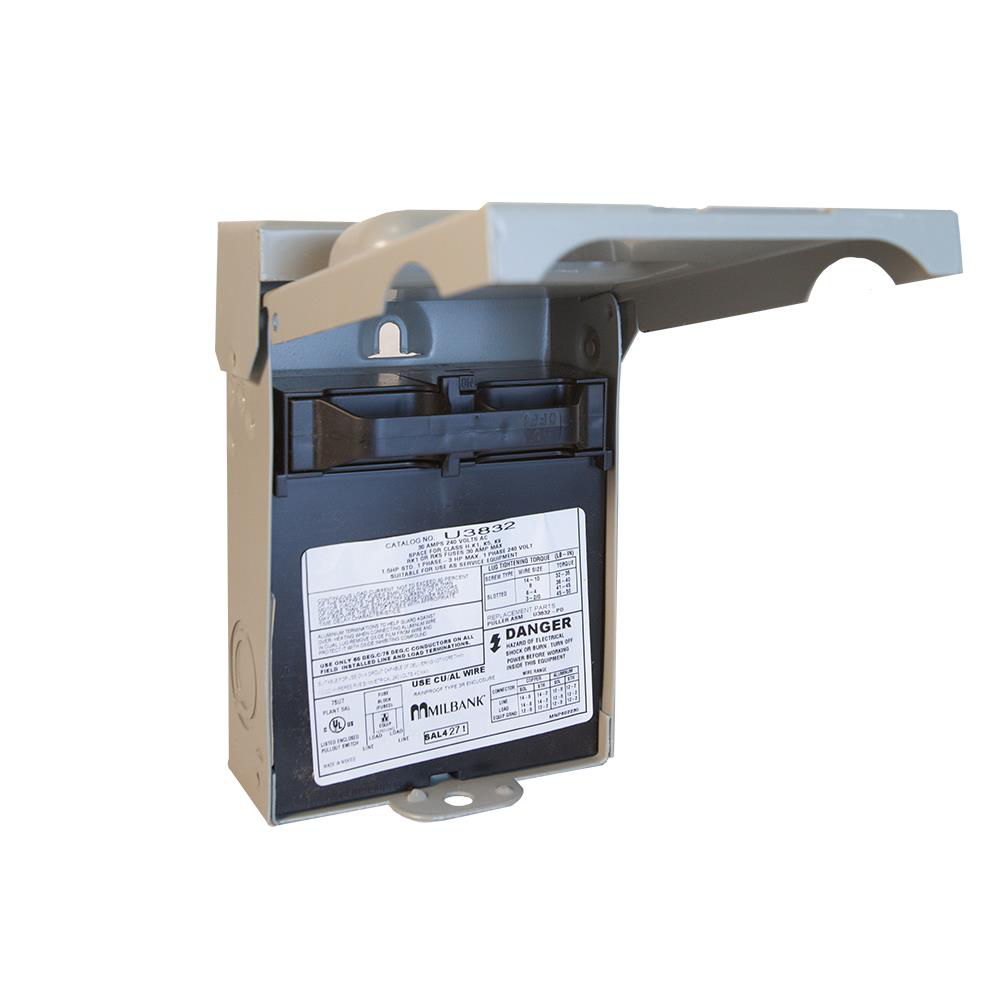 Air Conditioner Disconnect - Painted Steel - Up to 240 VAC