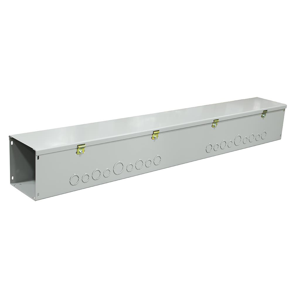 Lay In Wireway - 120 IN - Steel - ANSI 61 Gray Powder Coat Finish