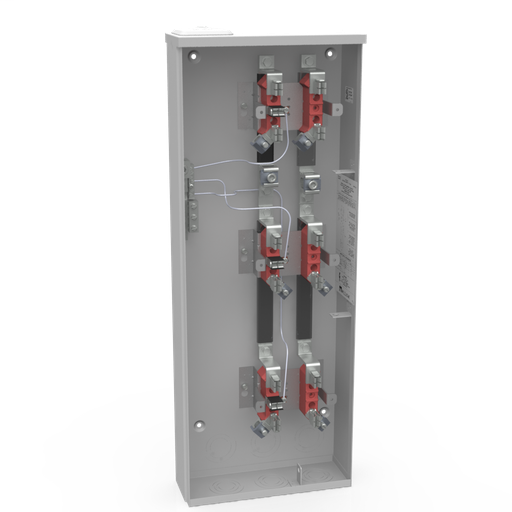 Product image for Milbank U4383-XL 4 Terminal Ring Type Small Closing Plate 3 Position 100 Ampere Vertical