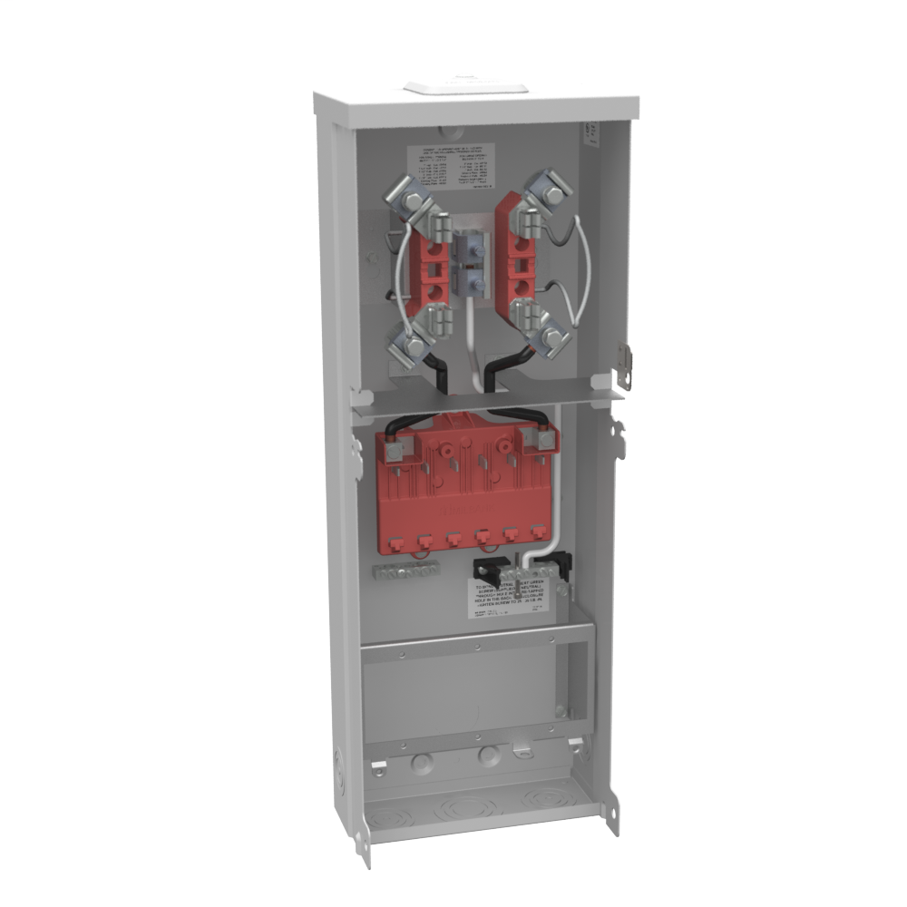 Product image for Milbank U5101-XL 4 Terminal Ringless Small Closing Plate Surface Mount