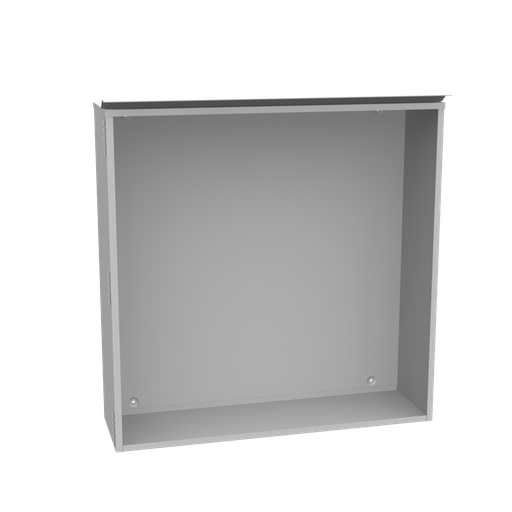 Product image for Milbank 484814-CT3R-SP1 48x14X48 Hinge Cover Type 3R UL Listed Steel No Knockouts ANSI 61 Gray Special Drip Shield Installed Lift Off Hinges Padlocking Handle Back Panel Weld Studs Mounting Emboss Hol