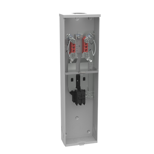 Product image for Milbank U5842-RL-125-KK-CECHA 4 Terminal Ringless Small Hub Open 1-125 Ampere Main Breaker Horn Bypass Commonwealth Edison Chicago Housing Authority