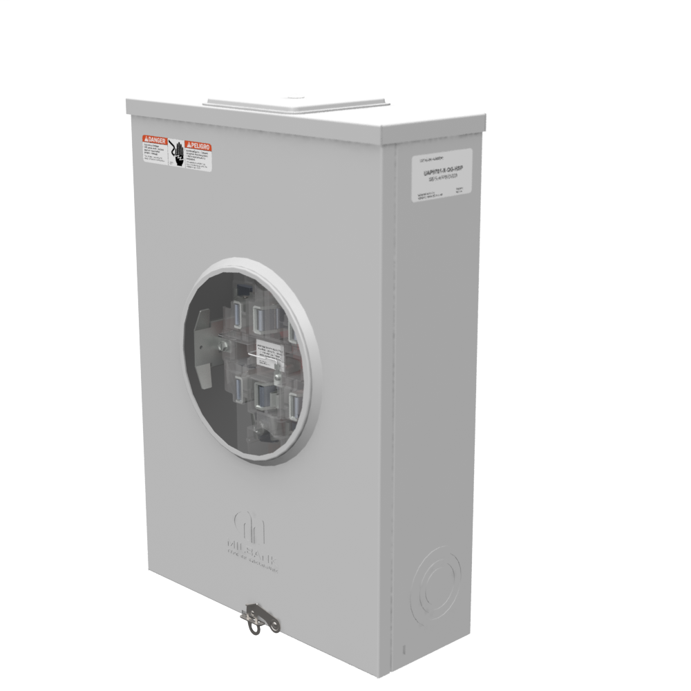 Milbank UAP9701XQGHSP 7 Terminal Ringless Large Closing Plate