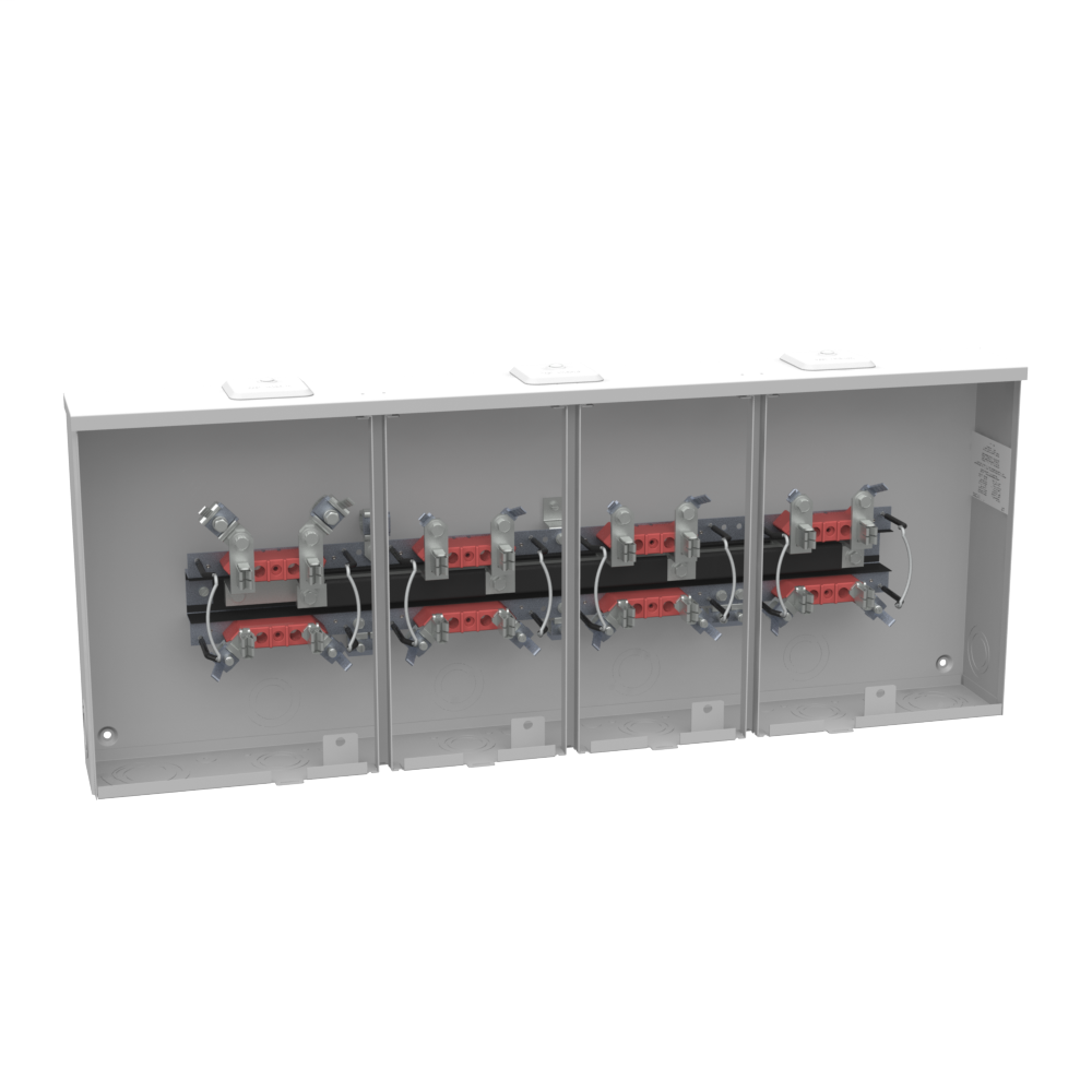 Product image for Milbank U8214-XL-KK-BLG 4 Terminal Ringless Small Closing Plate Horn Bypass 4 Position 7-8 Barrel Lock Ground With Bracket Provision