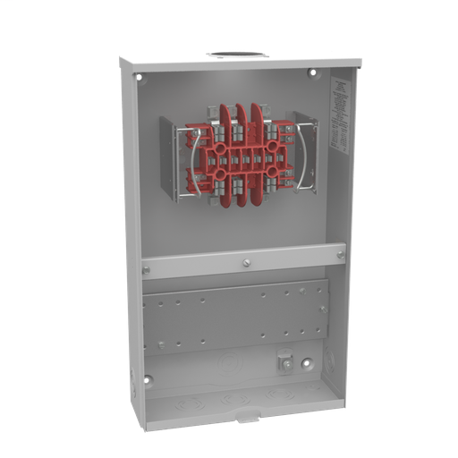 Product image for Milbank UC7449-RL 13 Terminal Ringless Small Hub Open Test Switch Provision Double Cover