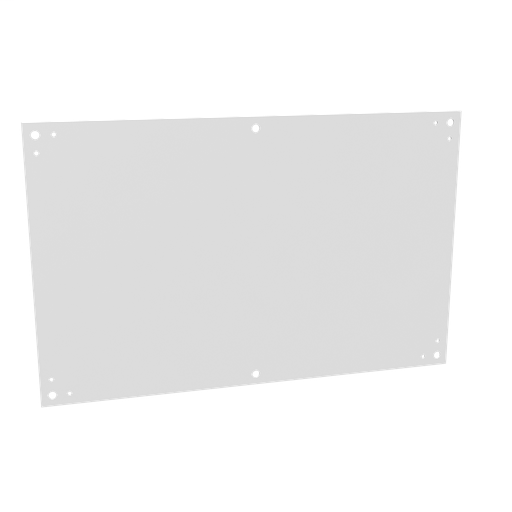 Product image for Milbank A-36P24 Back Panel Non UL Listed 36x24 Hinge Cover White Steel