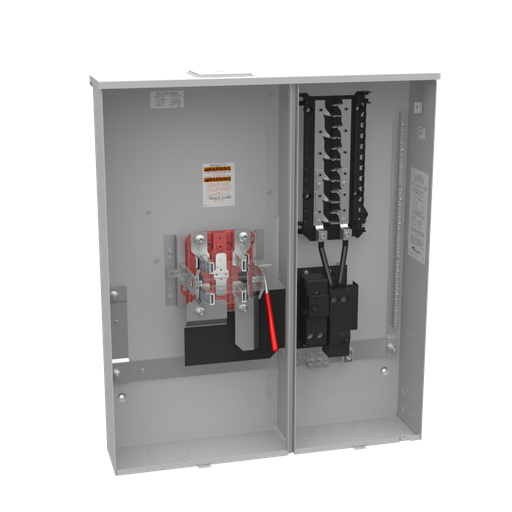 Product image for Milbank U5892-X-2/150 4 Terminal Ringless Large Closing Plate 2-150 Ampere Main Breaker 24 Branch Circuit