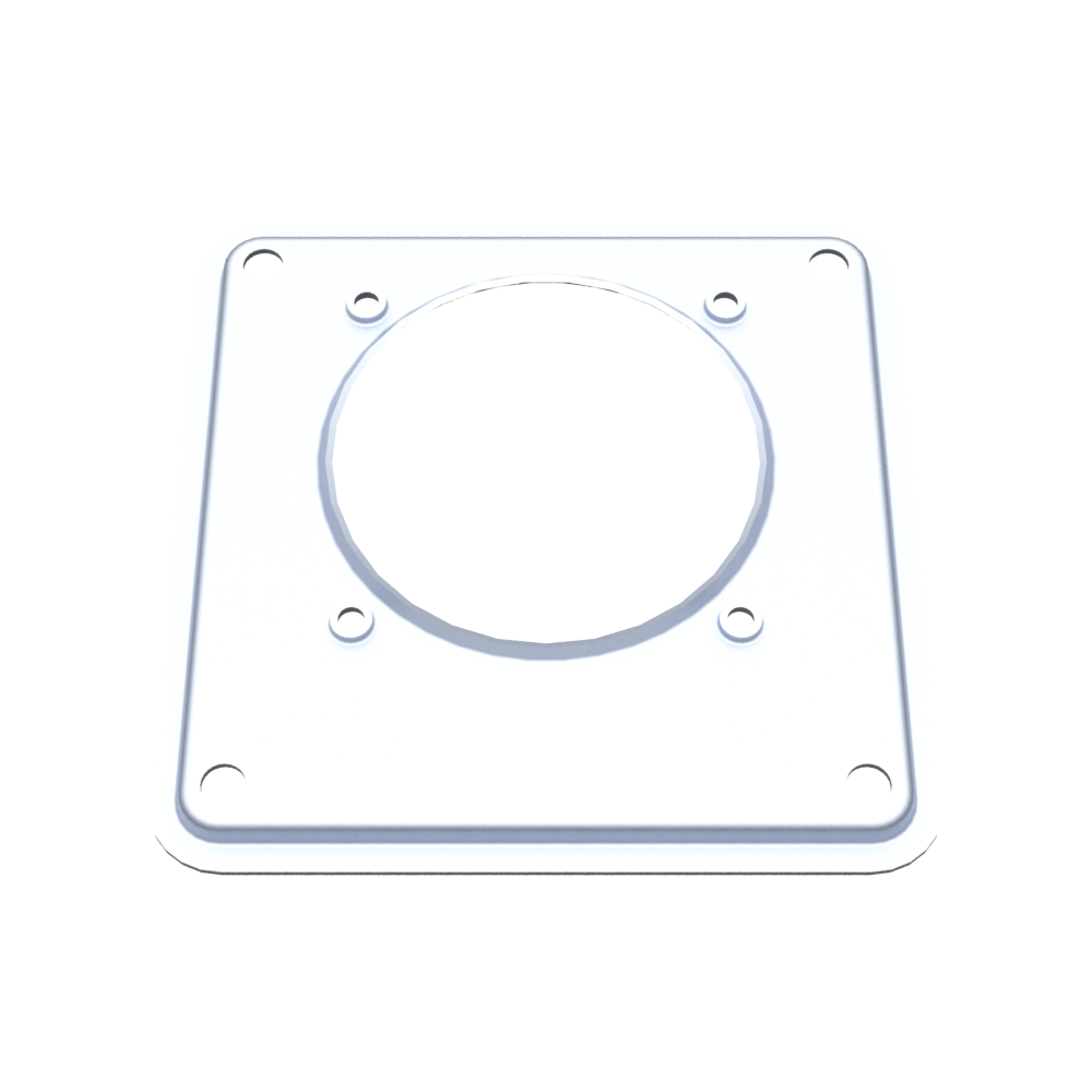 Milbank S8324 Painted 16 Gauge Steel Meter Socket Hub Adapter Plate