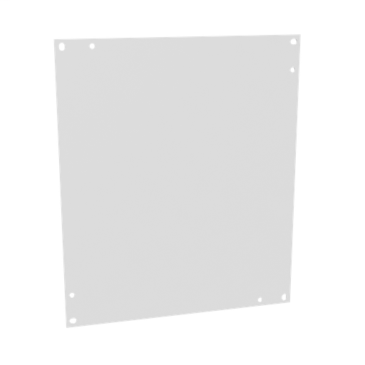 Product image for Milbank A-1412SBP Back Panel Non UL Listed 14X12 Hinge Cover White Steel