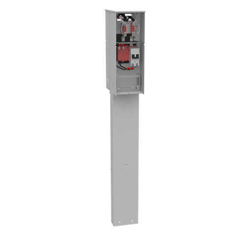 4 Terminal Ringless Plain Top Horn Bypass 2-200 Ampere Main Breaker Double Pedestal Direct Bury