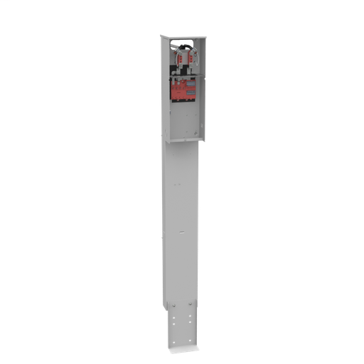 Product image for Milbank U5136-O-FMG 4 Terminal Ringless Plain Top 1-Main Breaker Provision Single Pedestal Direct Bury Florida Meter Group