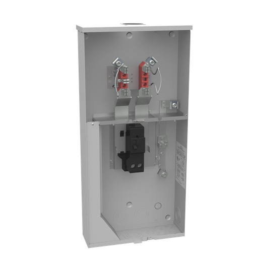 Product image for Milbank U5844-PXL-150 4 Terminal Ringless Small Closing Plate Pack Inside Meter Socket 1-150 Ampere Main Breaker