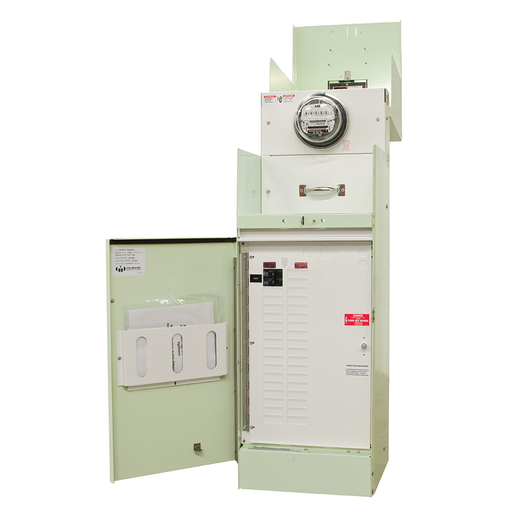 Ring Type 100 Amperes 240 Volt 4 Terminal Main Circuit-breaker 16 Circuit Loadcenter 42k Mint Green
